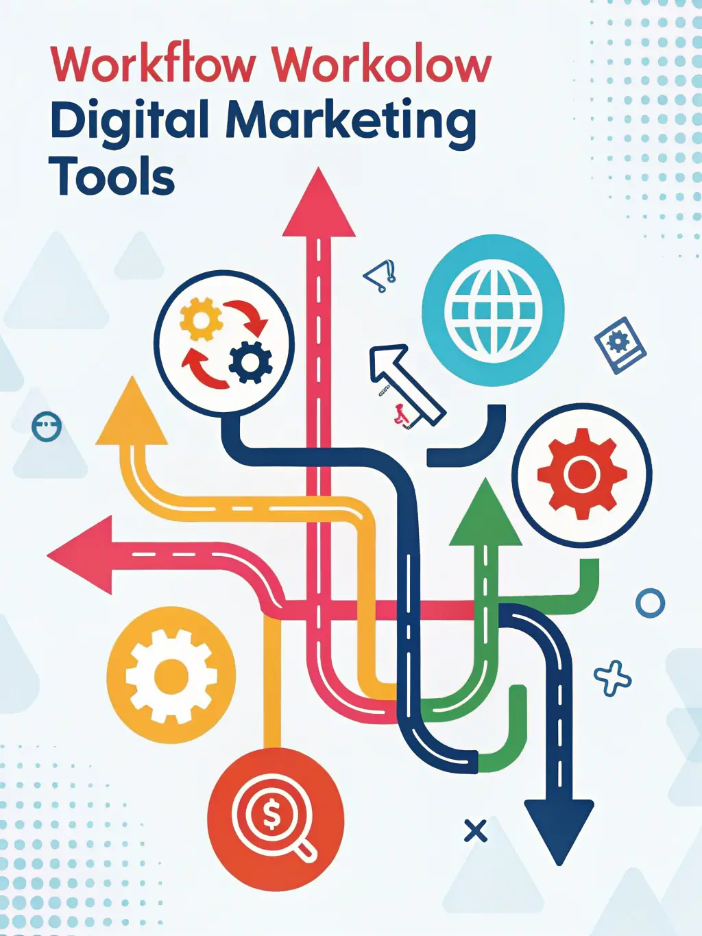 A flowchart illustrating a comprehensive digital strategy, showcasing Pier 1 Development's holistic approach to web development and marketing.
